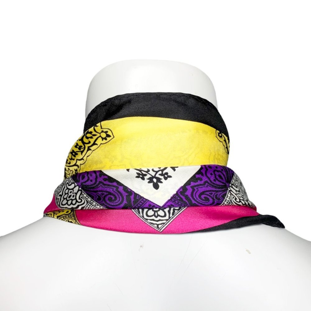 VINTAGE Nicole Miller Silk Scarf - Picture 3 of 6